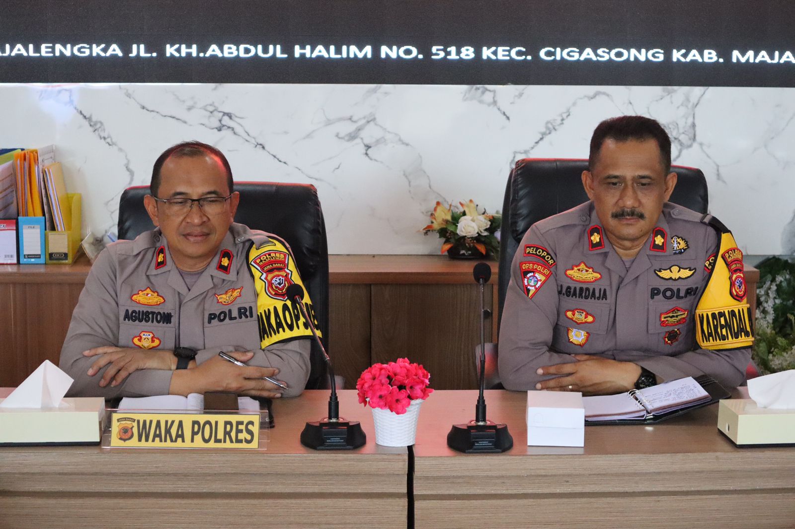 Polres Majalengka Hadiri Anev Bulanan Program Beyond Trust Presisi TW III 2024 Secara Virtual