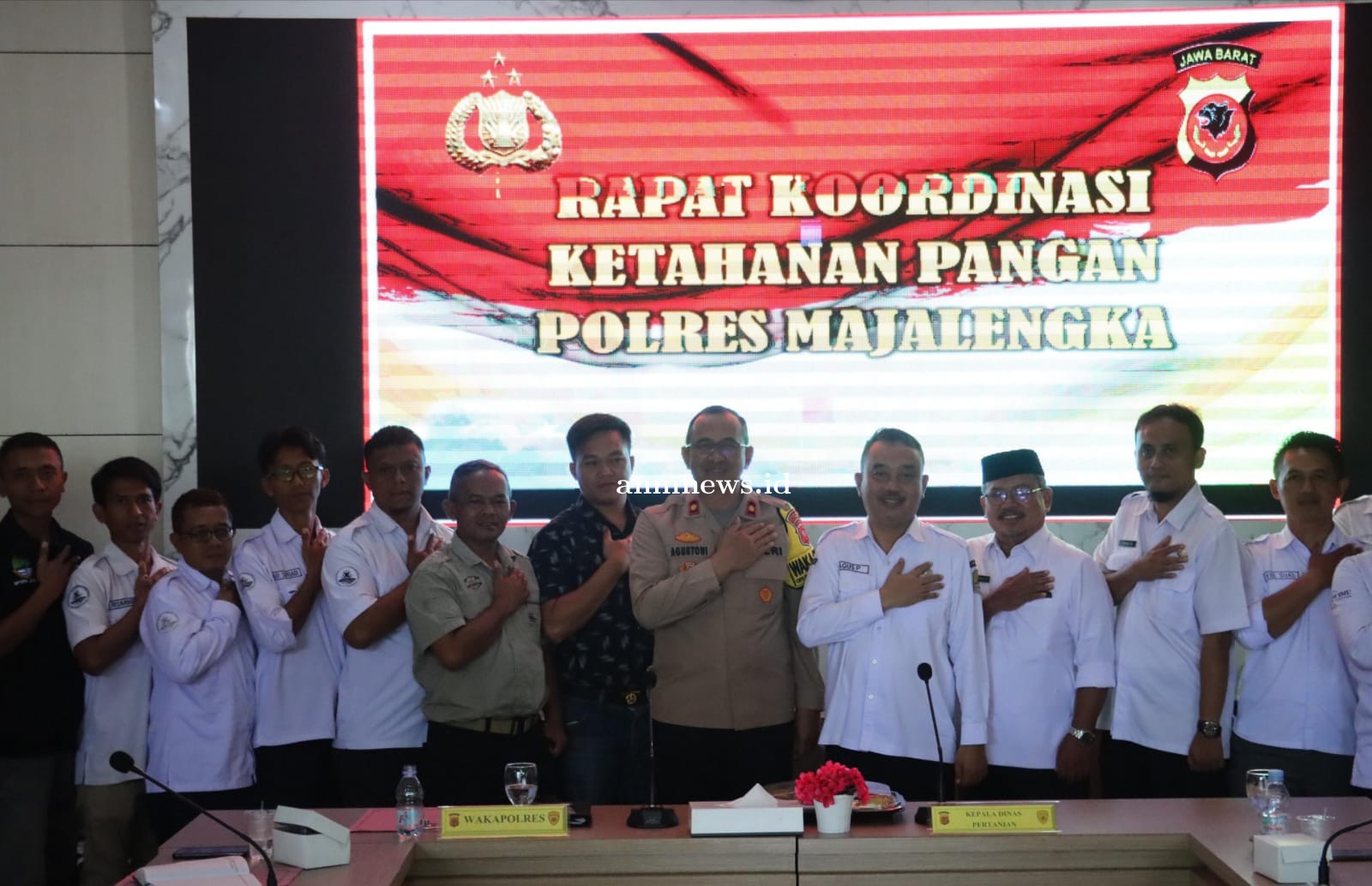Dukung Swasembada Pangan Asta Cita, Polres Majalengka Gelar Rapat Bersama Gapoktan