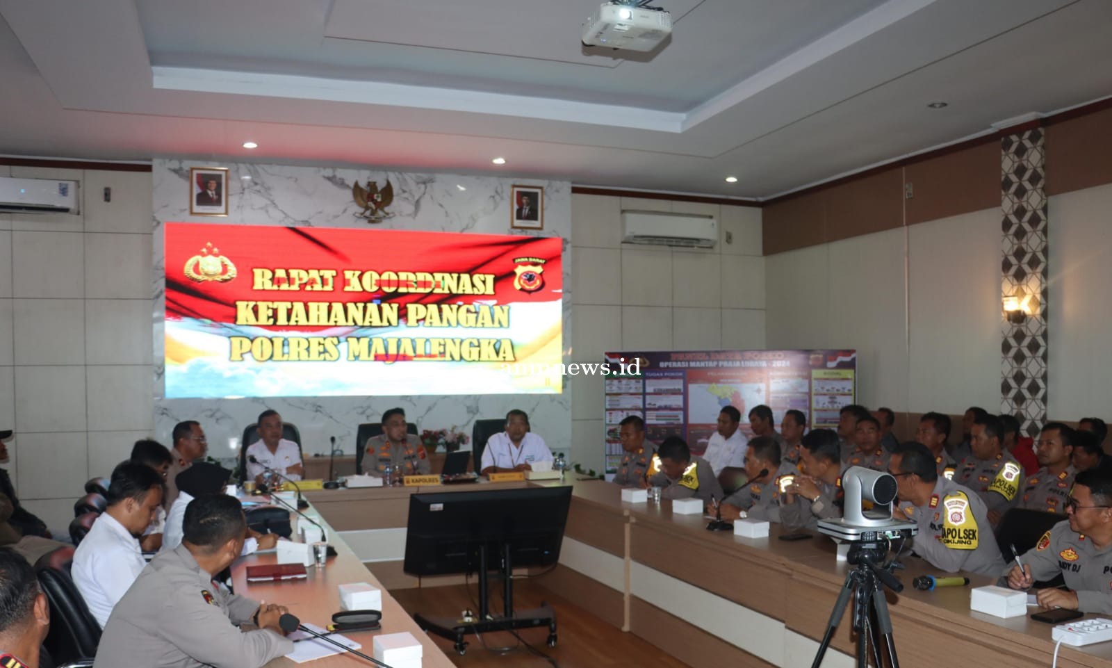 Kapolres Majalengka Pimpin Rakor Ketahanan Pangan Tindak Lanjut Asta Cita