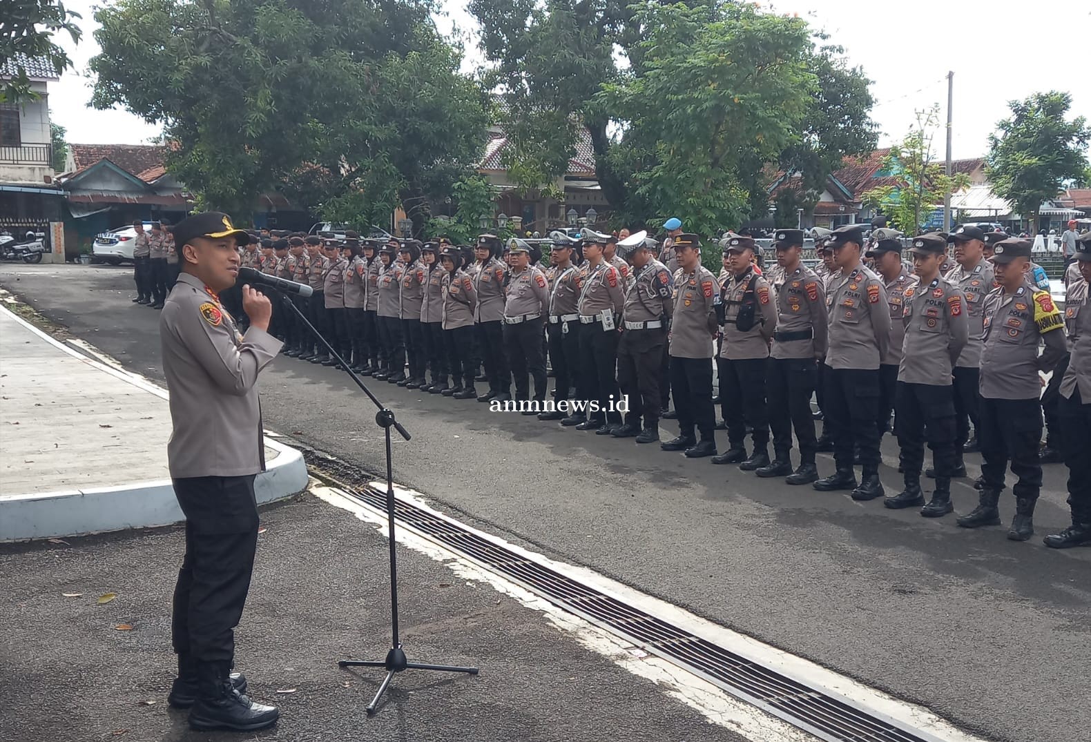 Kapolres Majalengka Pimpin Apel Pengamanan Aksi FSPMI