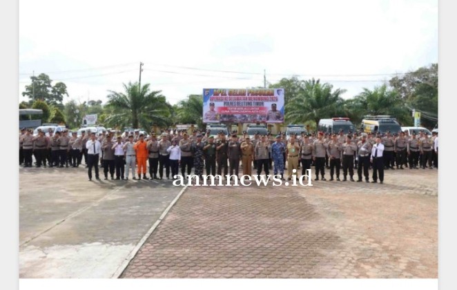 Polres Beltim Apel Gelar Pasukan Operasi Keselamatan Manumbing 2025