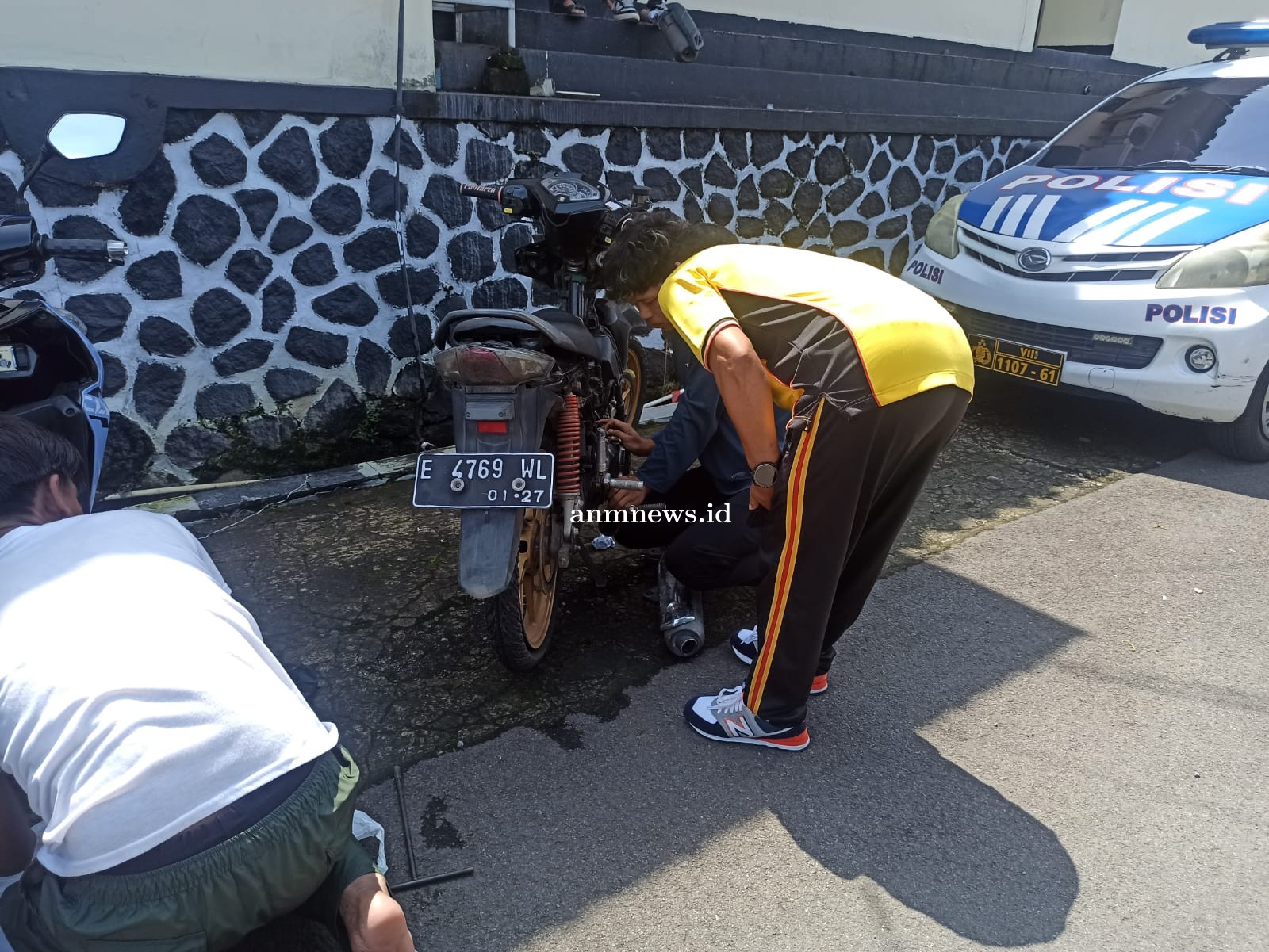 Gangggu Ketertiban Umum, Satlantas Polres Majalengka Amankan Sejumlah Pengguna Knalpot Brong