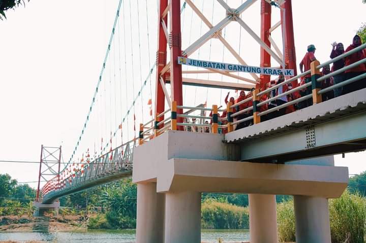 Jembatan Gantung Krasak di Resmikan, Akses Cepat, Ekonomi Indramayu Meningkat