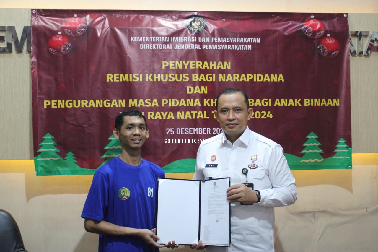 Lapas Majalengka Berikan Remisi Kusus di Hari Raya Natal Tahun 2024 Kepada Narapidana