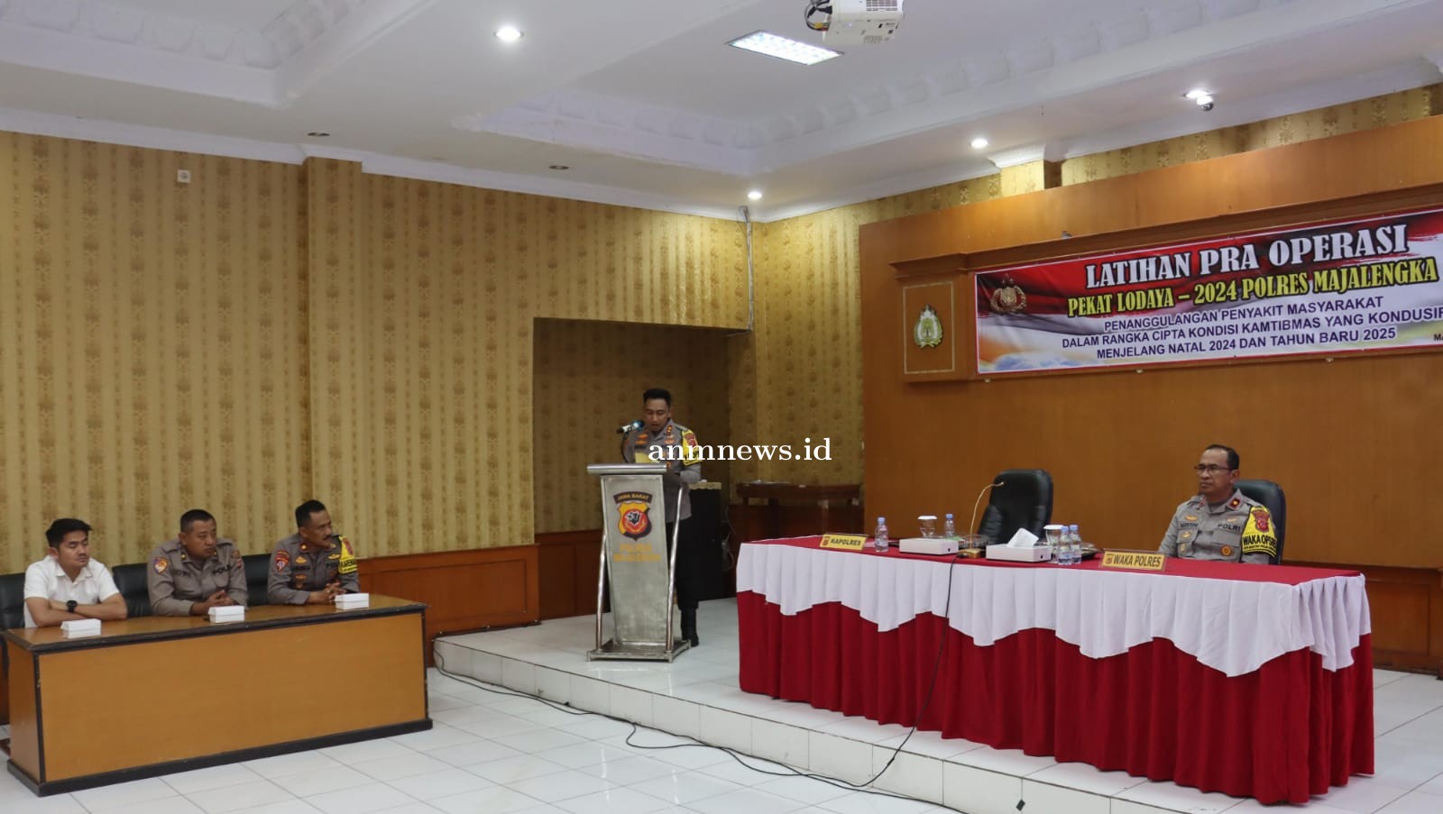 Kapolres Majalengka Pimpin Latpra Ops Pekat Lodaya Jelang Natal 2024 dan Tahun Baru 2025