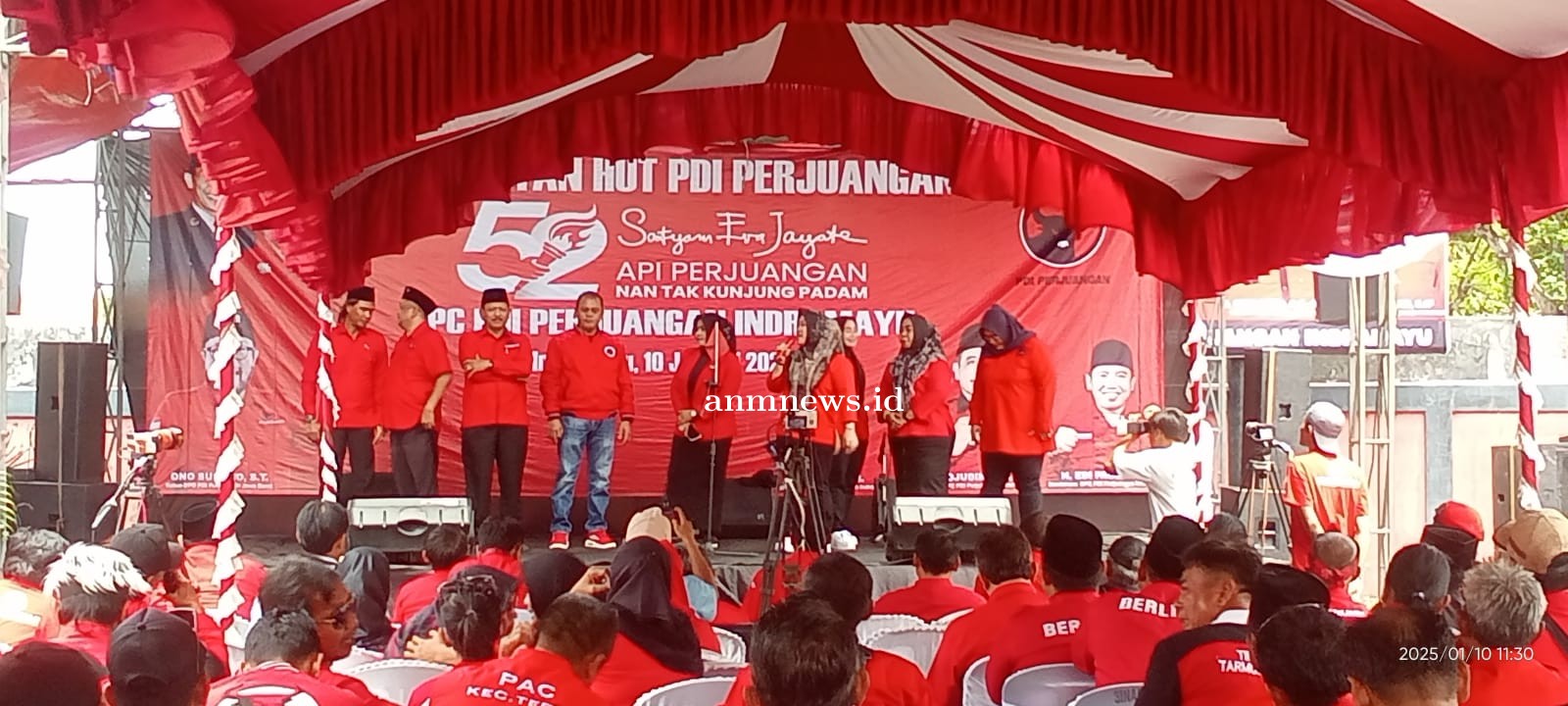 DPC PDI Perjuangan Indramayu Berikan Dukungan Moral , Sekjen Hasto Kristiyanto di Tengah Kasus KPK