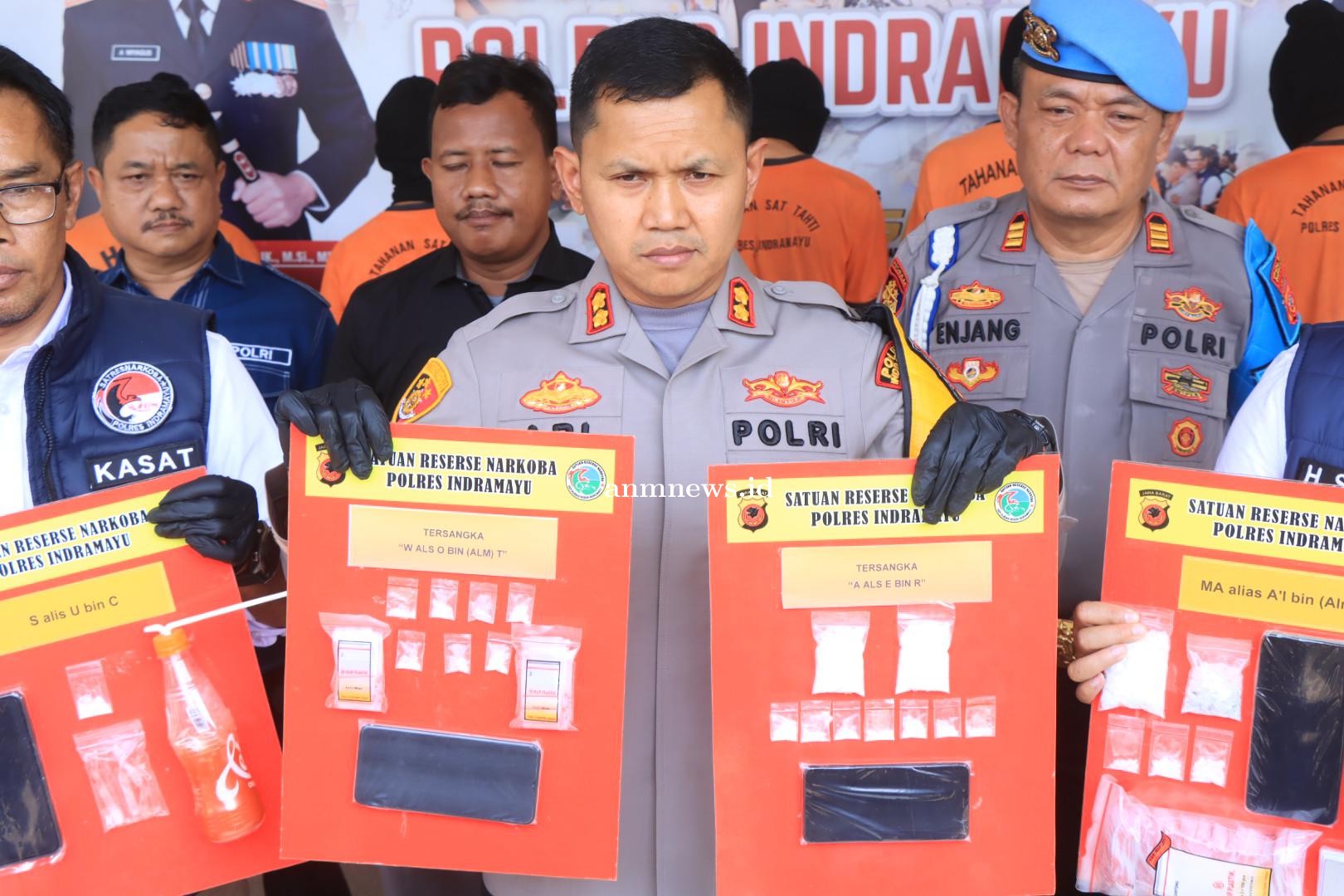 Polres Indramayu Amankan 12 Tersangka Narkoba Selama Oktober 2024
