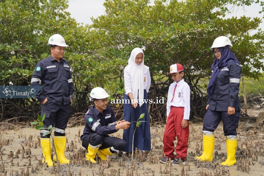 PT. Timah Konsisten Mendukung Kelestarian Lingkungan melalui Program Penanaman Pohon Berkala