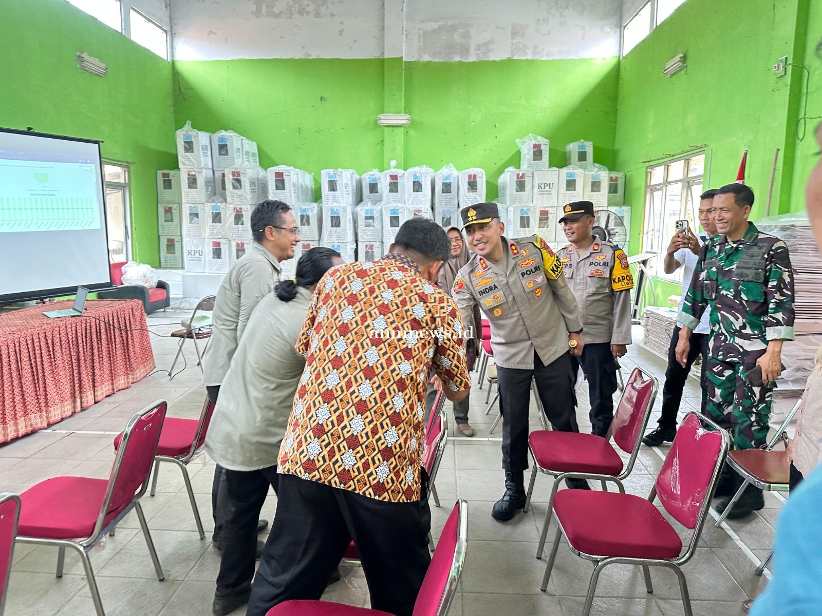 Kapolres Majalengka Cek Kesiapan Rapat Pleno Terbuka Perolehan Suara Pilkada