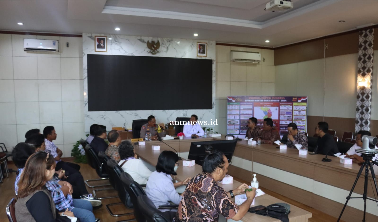 Polres Majalengka Gelar Rakor Dengan Unsur Pendeta Dalam Rangka Persiapan Ops Lilin Lodaya 