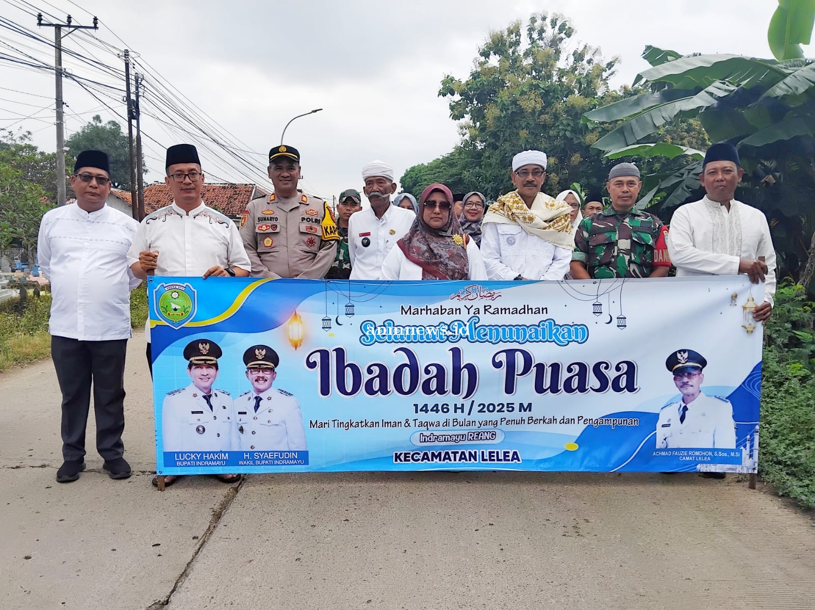 Camat Lelea Bersama Fokopimcam Laksanakan Pawai Sambut Ramadhan